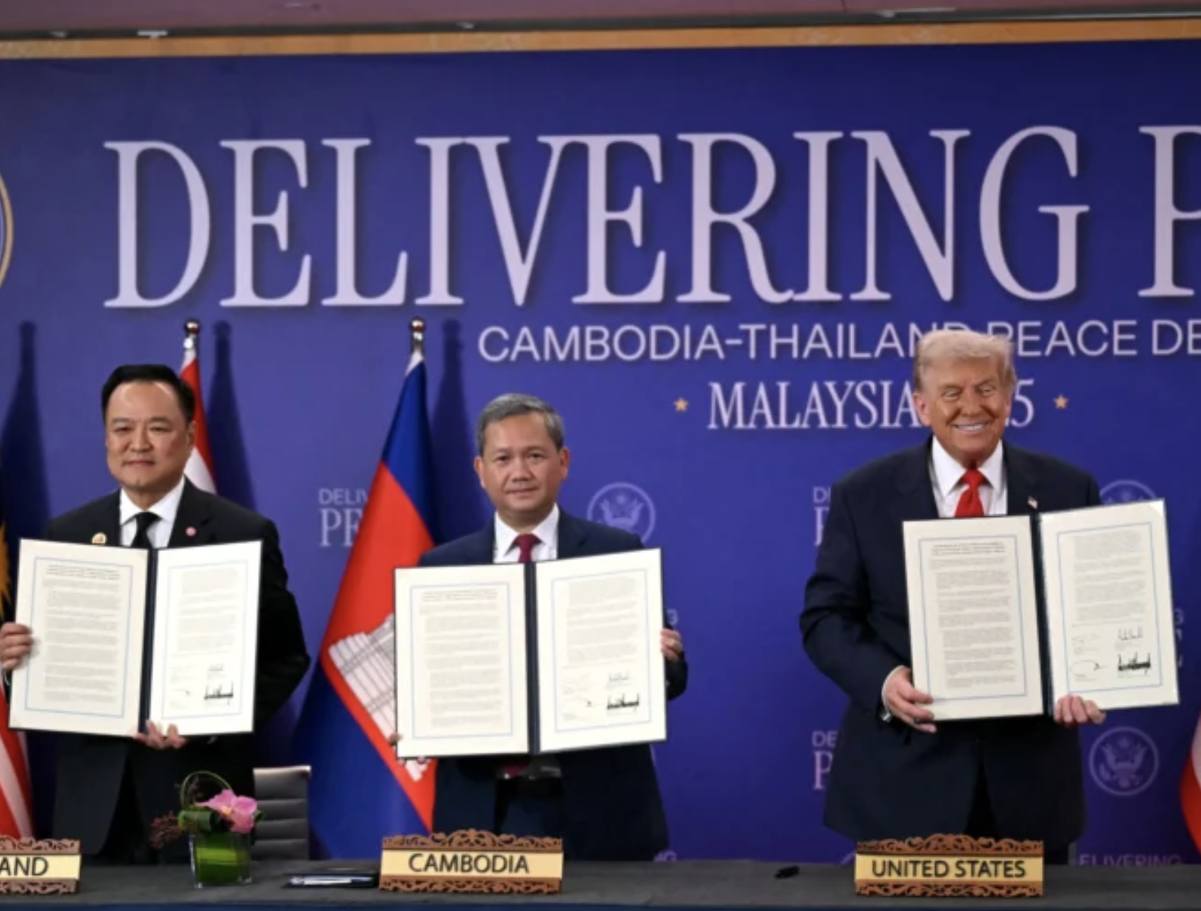 Trump Oversees Signing of Thailand–Cambodia Peace Deal