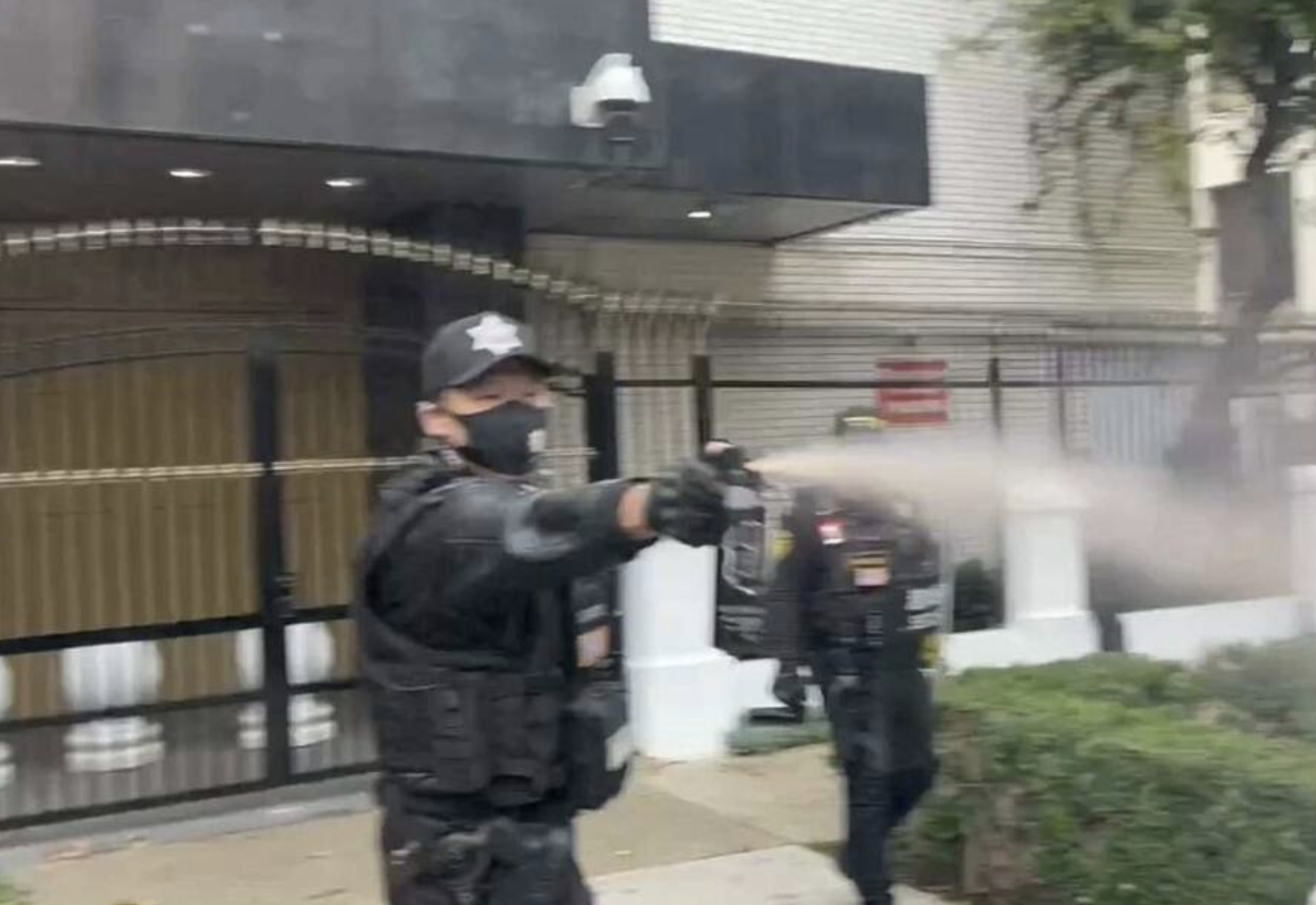 CCP Security Sprays Chemical Weapons at Democracy Protesters in LA