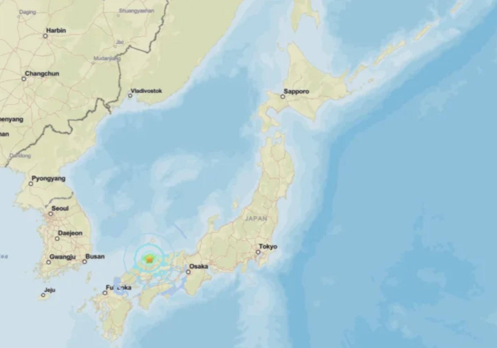 Strong Magnitude-6.2 Earthquake Strikes Japan’s Chugoku Region