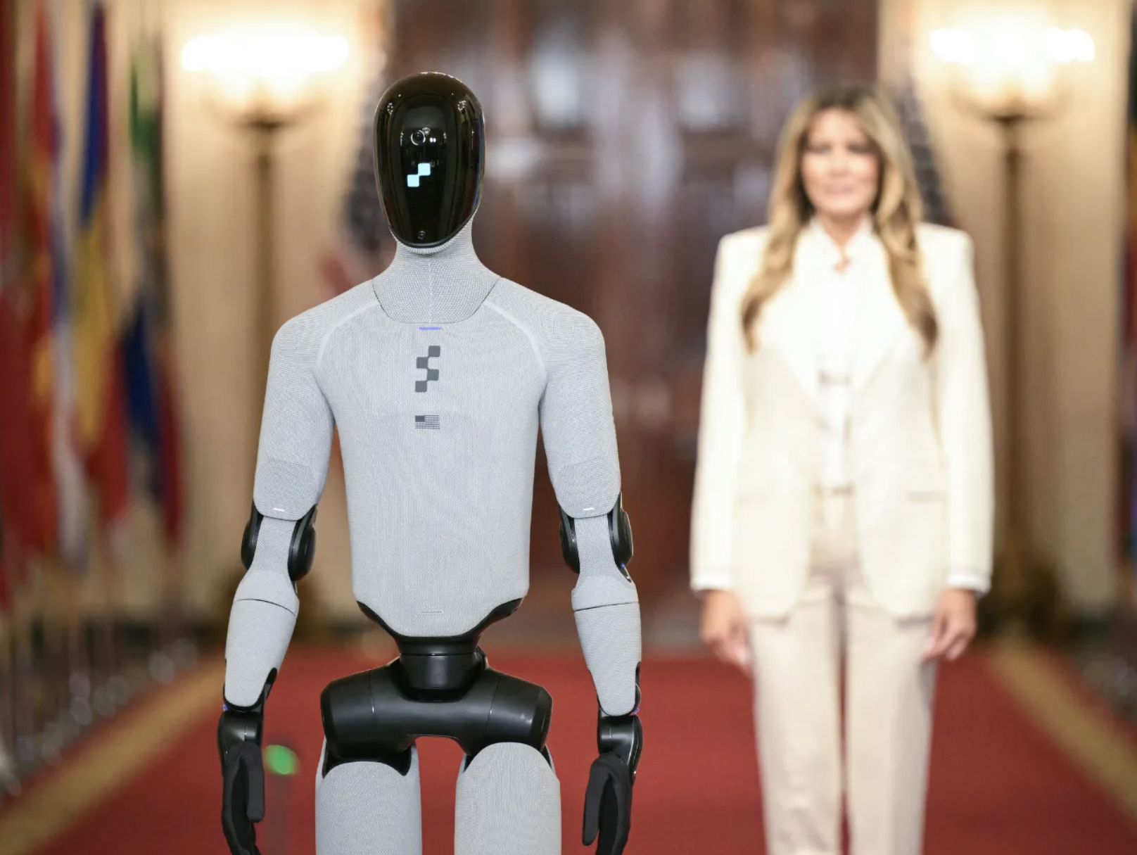 Detail Spotted in Melania Trump AI Robot Video Raises Eyebrows
