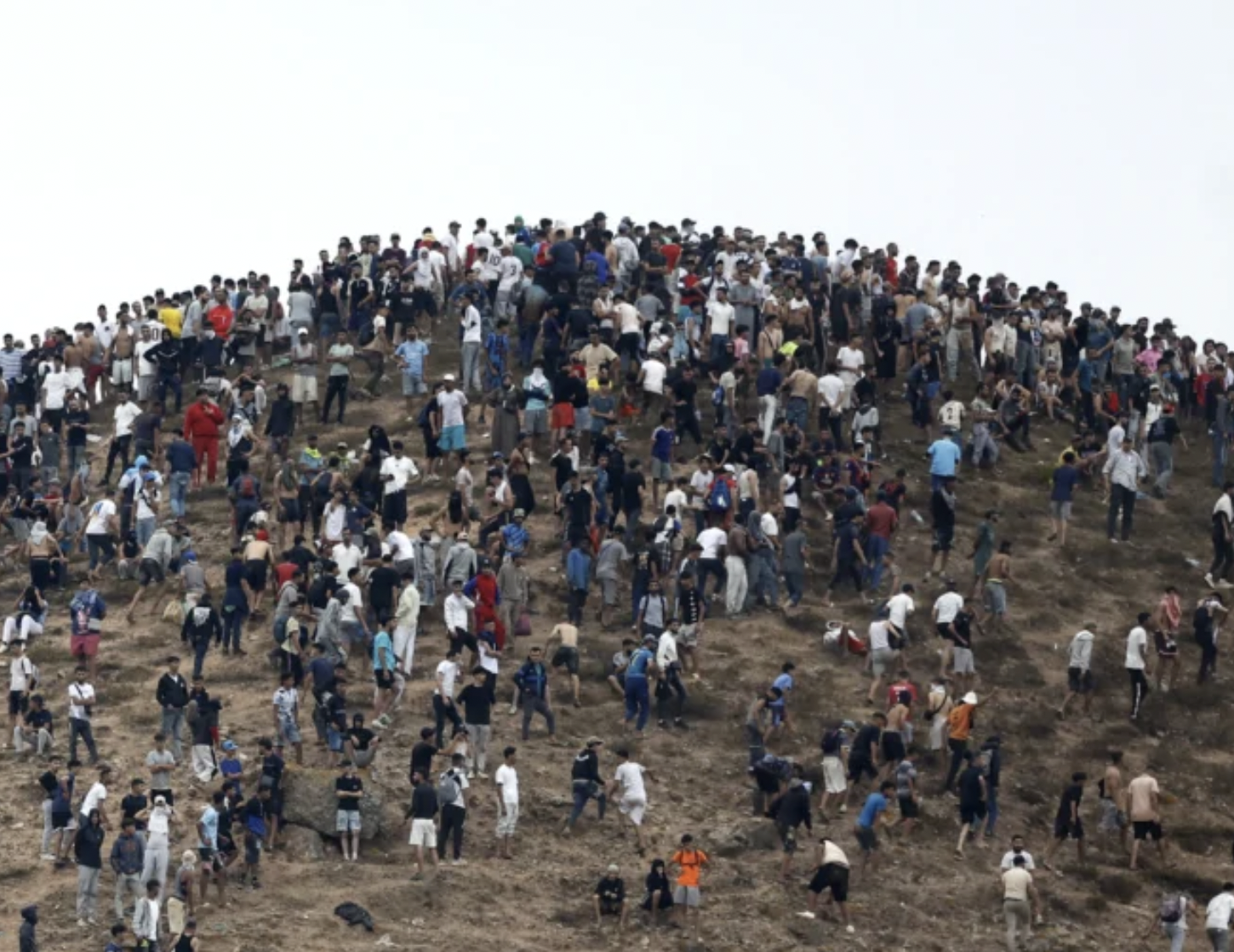 Spain, Morocco Try to Halt Rush Into Spanish Enclave After 60,000 Cross and at Least 34 Die